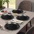 Ariya 11 Inches Melamine Dinner Plate Set of 4 (Black) Microwave & Dishwasher Safe Dinnerware, Full Serving Plate Set for Snacks, Breakfast, Lunch, Dinner, Break Resistant, All Occasions