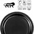 Ariya 11 Inches Melamine Dinner Plate Set of 4 (Black) Microwave & Dishwasher Safe Dinnerware, Full Serving Plate Set for Snacks, Breakfast, Lunch, Dinner, Break Resistant, All Occasions