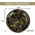Ariya 11 Inches Melamine Dinner Plate Set | Set of 4 | Midnight Gold | Microwave & Dishwasher Safe Dinnerware | Full Serving Plate Set for Snacks, Breakfast, Lunch & Dinner | Kitchen Essentials