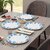 Ariya 11 Inches Melamine Dinner Plate Set | Set of 4 | Blue Petal | Microwave & Dishwasher Safe | Full Serving Plate Set for Snacks, Breakfast, Lunch & Dinner | Break Resistant & for All Occasions