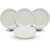 Ariya 11 Inches Melamine Dinner Plate Set | Set of 4 | White | Microwave & Dishwasher Safe Dinnerware | Serving Plate Set for Snacks, Breakfast, Lunch & Dinner | Break Resistant | Kitchen Essentials