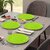 Ariya 11 Inches Melamine Dinner Plate Set of 4 (Green) Microwave & Dishwasher Safe Dinnerware, Full Serving Plate Set for Snacks, Breakfast, Lunch, Dinner, Break Resistant, All Occasions