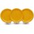 Ariya 11-Inch Melamine Dinner Plate Pack of 3 (Sunshine Crackle) | Full Serving Plates for Lunch, Dinner, Snacks | Unbreakable, BPA-Free, Microwave & Dishwasher Safe Tableware for Home & Kitchen
