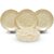 Ariya 10.5 Inches Melamine Dinner Plate Set of 4 (Elysian Gold) Microwave & Dishwasher Safe Dinnerware, Round Full Serving Plate Set for Breakfast, Lunch, Dinner, Snacks, Break Resistant,All Occasions