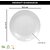 Ariya 10.5 Inches Melamine Dinner Plate Set of 4 (Milky Mist) Microwave & Dishwasher Safe Dinnerware, Round Full Serving Plate Set for Breakfast, Lunch, Dinner, Snacks, Break Resistant, All Occasions
