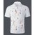 AUSK Mens Casual Printed Cotton Blend White & Black Summer wear Co-ords set of T-Shirt & Trakpant