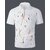 AUSK Mens Casual Printed Cotton Blend White & Black Summer wear Co-ords set of T-Shirt & Trakpant