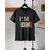 AUSK Mens Casual Printed Cotton Blend Black & Beige Summer wear Co-ords set of T-Shirt & Trakpant