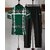 AUSK Mens Casual Printed Cotton Blend Bottle Green & Black Summer wear Co-ords set of T-Shirt & Trakpant
