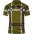 AUSK Mens Casual Printed Cotton Blend Green & Black Summer wear Co-ords set of T-Shirt & Trakpant