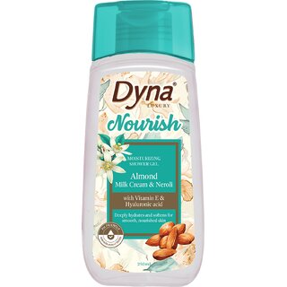 Dyna Luxury Nourish Moisturing  Shower Gel Almond Milk Cream  Neroli 250ml