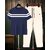 AUSK Mens Casual Checkered Cotton Blend Black & Multicolor Summer wear Co-ords set of T-Shirt & Trakpant