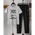AUSK Mens Casual Printed Cotton Blend Grey & Black Summer wear Co-ords set of T-Shirt & Trakpant