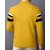 AUSK Mens Casual Striped Cotton Blend Black & Mustard Summer wear Co-ords set of T-Shirt & Trakpant