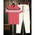 AUSK Mens Casual Checkered Cotton Blend Beige & Peach Summer wear Co-ords set of T-Shirt & Trakpant