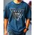 AUSK Mens Casual Printed Cotton Blend Teal Blue & Beige Summer wear Co-ords set of T-Shirt & Trakpant