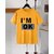 AUSK Mens Casual Printed Cotton Blend Mustard & Black Summer wear Co-ords set of T-Shirt & Trakpant