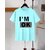 AUSK Mens Casual Printed Cotton Blend Sky Blue & Black Summer wear Co-ords set of T-Shirt & Trakpant