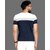 AUSK Mens Casual Striped Cotton Blend Black & Navy Blue Summer wear Co-ords set of T-Shirt & Trakpant