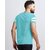 AUSK Mens Casual Striped Cotton Blend Black & Sky Blue Summer wear Co-ords set of T-Shirt & Trakpant
