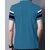 AUSK Mens Casual Striped Cotton Blend Beige & Teal Blue Summer wear Co-ords set of T-Shirt & Trakpant