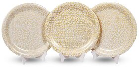 Aurka Dcor 11 Inch giraffe pattern Melamine Dinner Plate Set of 3