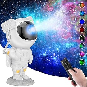 Astronaut Galaxy Projector Night Lamp  23cm, Multicolor, 360 Adjustable Star Night Light