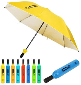 Bottle Umbrella -a / Waterproof & UV Protection Mini Bottle & Folding Umbrella Umbrella (Multicolor)