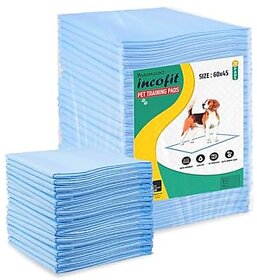 Incofit Pet Training Pads 60 X 45 cm 20 Counts with Leak-Proof Quick-Dry Design 5 Layered Leak Proof Potty  Peeing Toilet Trainer Non Slippery