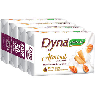 Dyna Naturals Almond with Sandal Nourishes  Glows Skin Soap-1254
