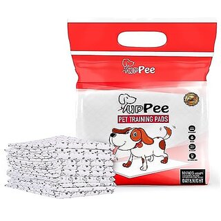 Pet Training Pads For Dogs Cats PuppiesPets Super Absorbent Urine Mats  PoopPee Trainer  Potty Pads Pet  Puppy Peeing Toilet Trainer  100 Water ProofNon Slippery- 60X45CM ( Medium ) - 10 COUNT