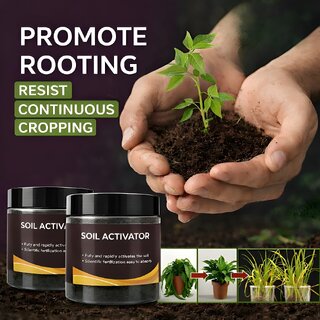 Soil Activator for Plants (Each 100g) Enhances Soil Health  Fertility  Fast Acting Soil Conditioner packof 2