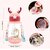 Cute Animal Water Bottle for Kids Pack of 2 Multicolor Antler Design with Cartoon Graphics