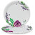 Aurka Dcor 11 Inch Floral Grace Melamine Dinner Plate Set of 2