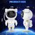 Astronaut Galaxy Projector Night Lamp  23cm, Multicolor, 360 Adjustable Star Night Light