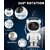 Astronaut Galaxy Projector Night Lamp  23cm, Multicolor, 360 Adjustable Star Night Light