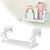 PASSION Wall Mounted Plastic Bathroom Shelf/Wall Shelf/Wall Mounted Shelf/Self Adhesive Shelf with 2 Self Adhesive Stickers (White)