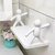 PASSION Wall Mounted Plastic Bathroom Shelf/Wall Shelf/Wall Mounted Shelf/Self Adhesive Shelf with 2 Self Adhesive Stickers (White)