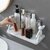 PASSION Wall Mounted Plastic Bathroom Shelf/Wall Shelf/Wall Mounted Shelf/Self Adhesive Shelf with 2 Self Adhesive Stickers (White)