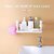 PASSION Wall Mounted Plastic Bathroom Shelf/Wall Shelf/Wall Mounted Shelf/Self Adhesive Shelf with 2 Self Adhesive Stickers (White)