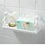 PASSION Wall Mounted Plastic Bathroom Shelf/Wall Shelf/Wall Mounted Shelf/Self Adhesive Shelf with 2 Self Adhesive Stickers (White)