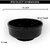 Aurka Decor 4.5 Inch Black Melamine Bowl Set of 3