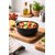 Aurka Decor 4.5 Inch Black Melamine Bowl Set of 3