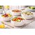 Aurka Decor 4.5 Inch White & Gold Melamine Bowl Set of 6