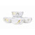 Aurka Decor 4.5 Inch White/Gold/Black Melamine Bowl Set of 4