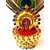 Divine Bliss Lord Krishna Decorative Pooja Idol, Gold Plated Lotus Base with Peacock Feather, Red Rosary Beads, Religious Home Temple Dcor