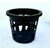 (Set of 6) Multipurpose Black Net Planter Pot Ideal for Orchids, Hydroponics, Aquaponics  More! (8.75 Cm X 8.75 Cm X 7.5 Cm, Diameter 3.5 Inch Dia X 3 Inch Height, Black) - Set of 6