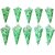 Attractive Plastic Cone Planter Net -Pack of 10 Nos Green Colour for Orchids, Creepers  Trailing Plants etc.