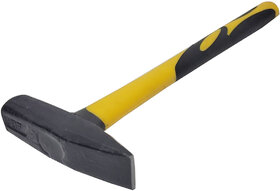 Machinist Hammer with Nylon Handle  Heavy Duty Steel Head Engineering Hammer  Shock Absorbing Grip for Workshop, Mecha