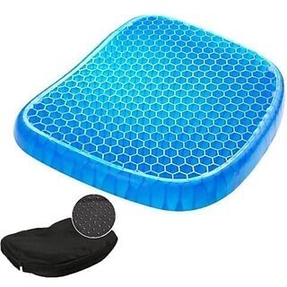 Gel Seat Cushion Ergonomic Breathable Design Pressure Relief Sitter Tailbone Pain Sciatica Pain Back Pain Silicon Seater